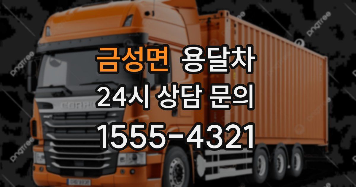 금성면 용달차