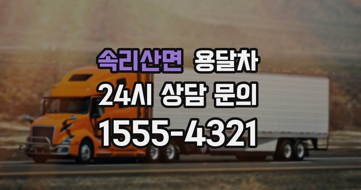 속리산면 용달차
