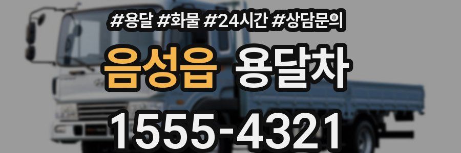 음성읍 용달차