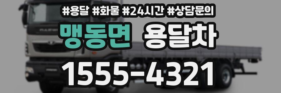 맹동면 용달차
