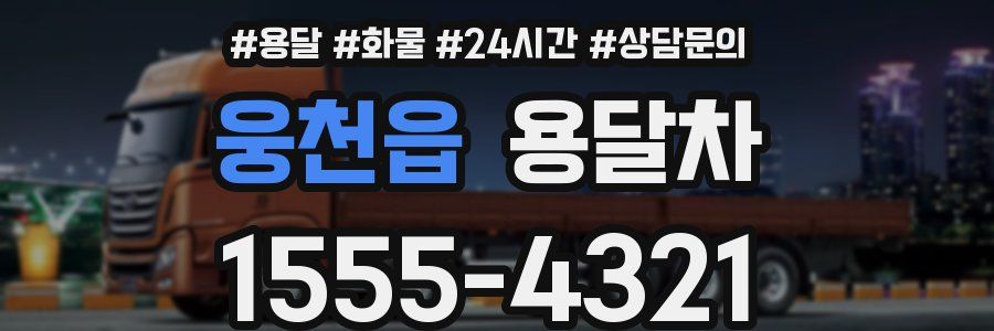 웅천읍 용달차