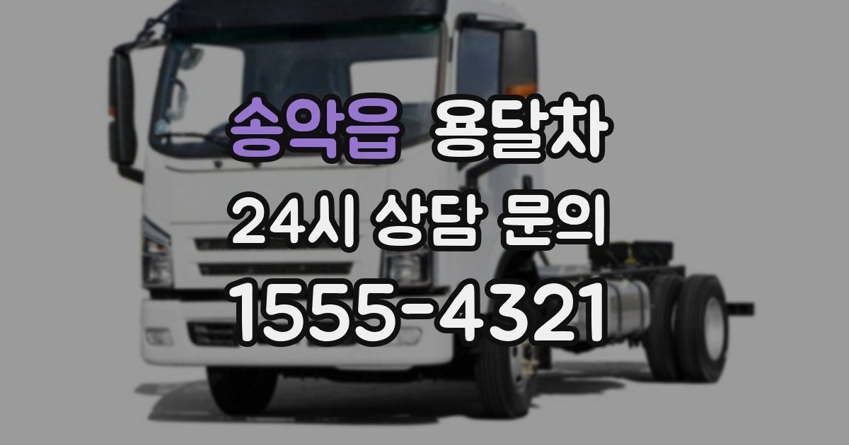 송악읍 용달차