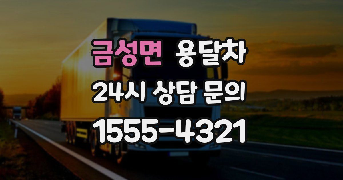 금성면 용달차