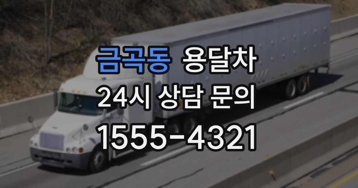 금곡동 용달차