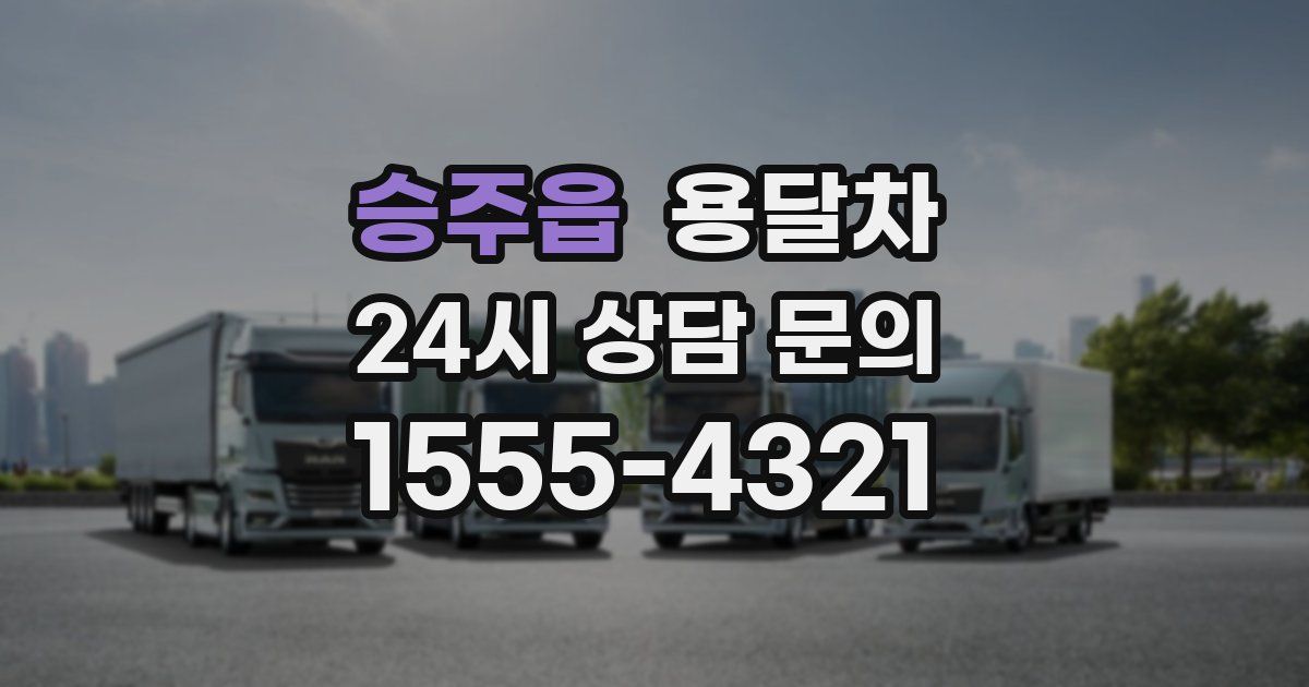 승주읍 용달차