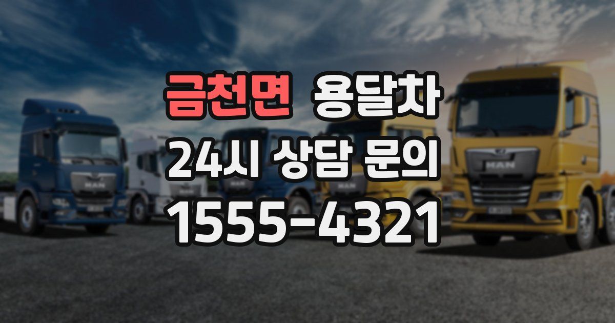 금천면 용달차