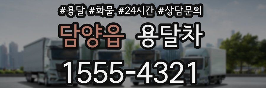 담양읍 용달차