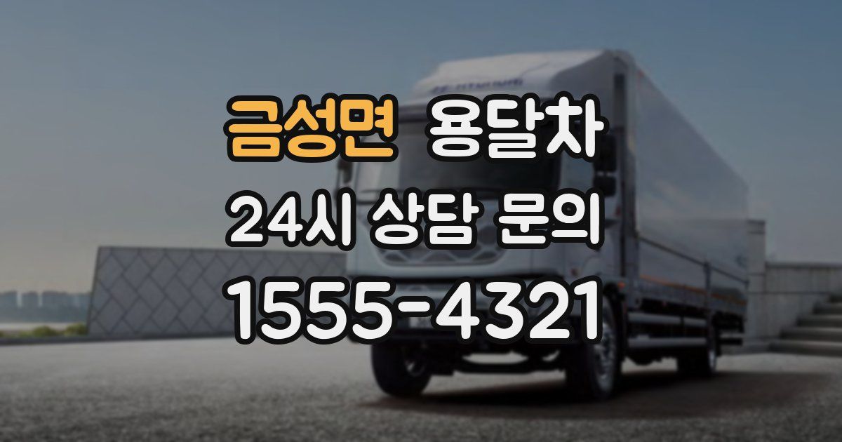 금성면 용달차