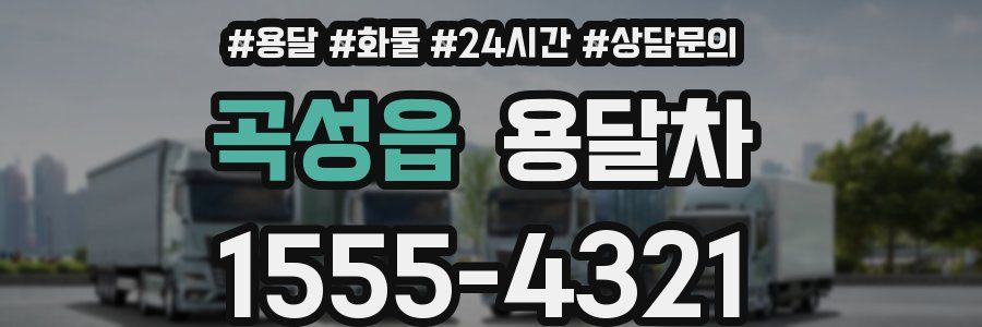 곡성읍 용달차