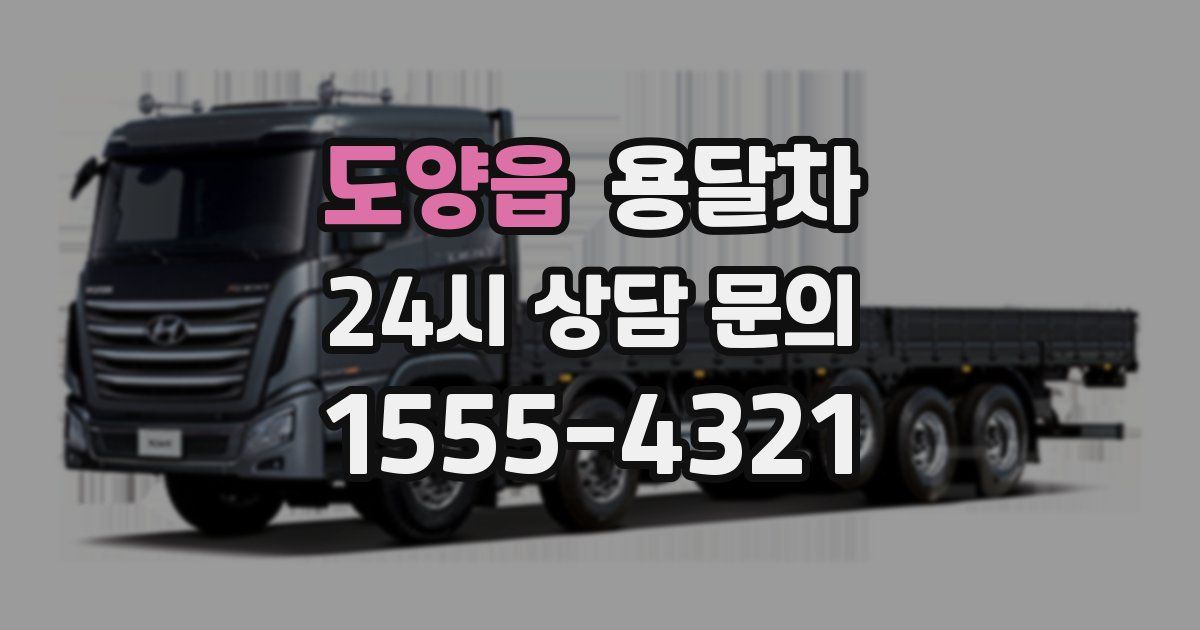 도양읍 용달차