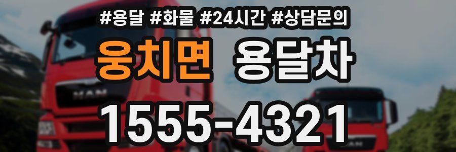 웅치면 용달차