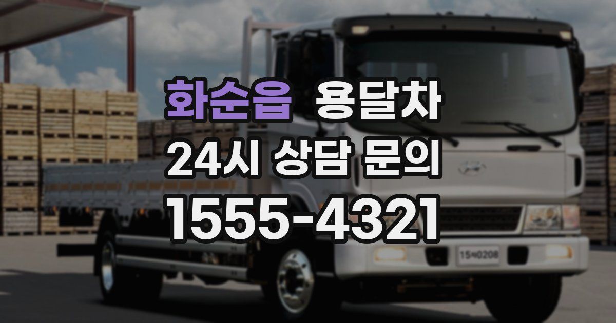 화순읍 용달차
