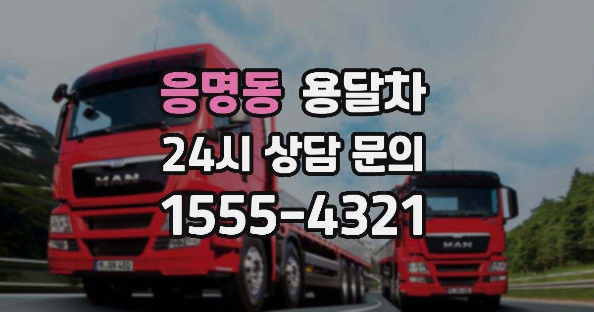 응명동 용달차