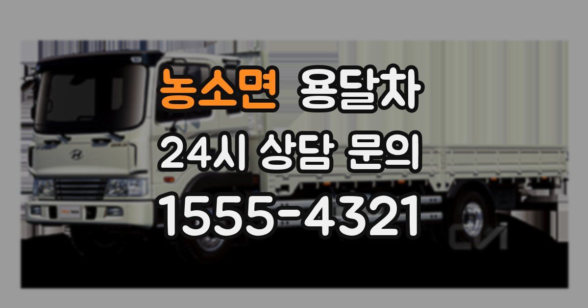 농소면 용달차