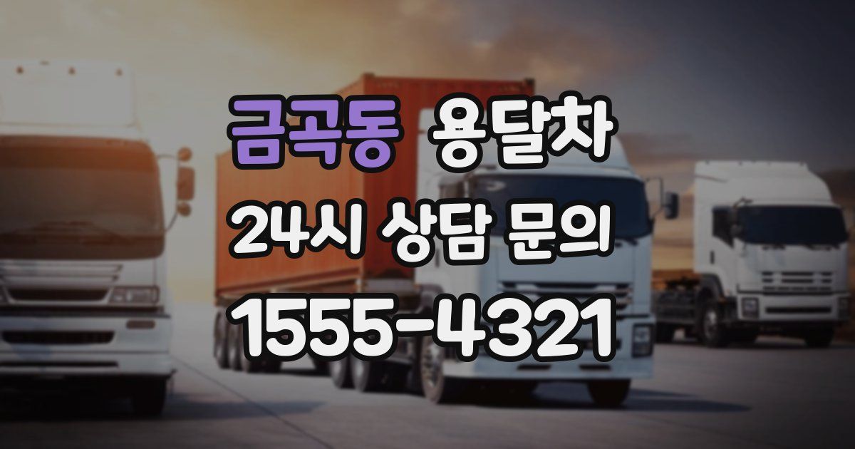 금곡동 용달차