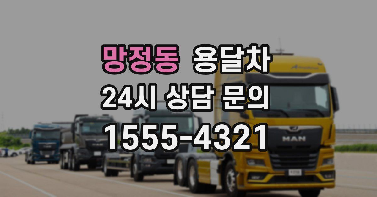 망정동 용달차