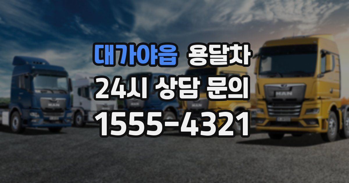 대가야읍 용달차