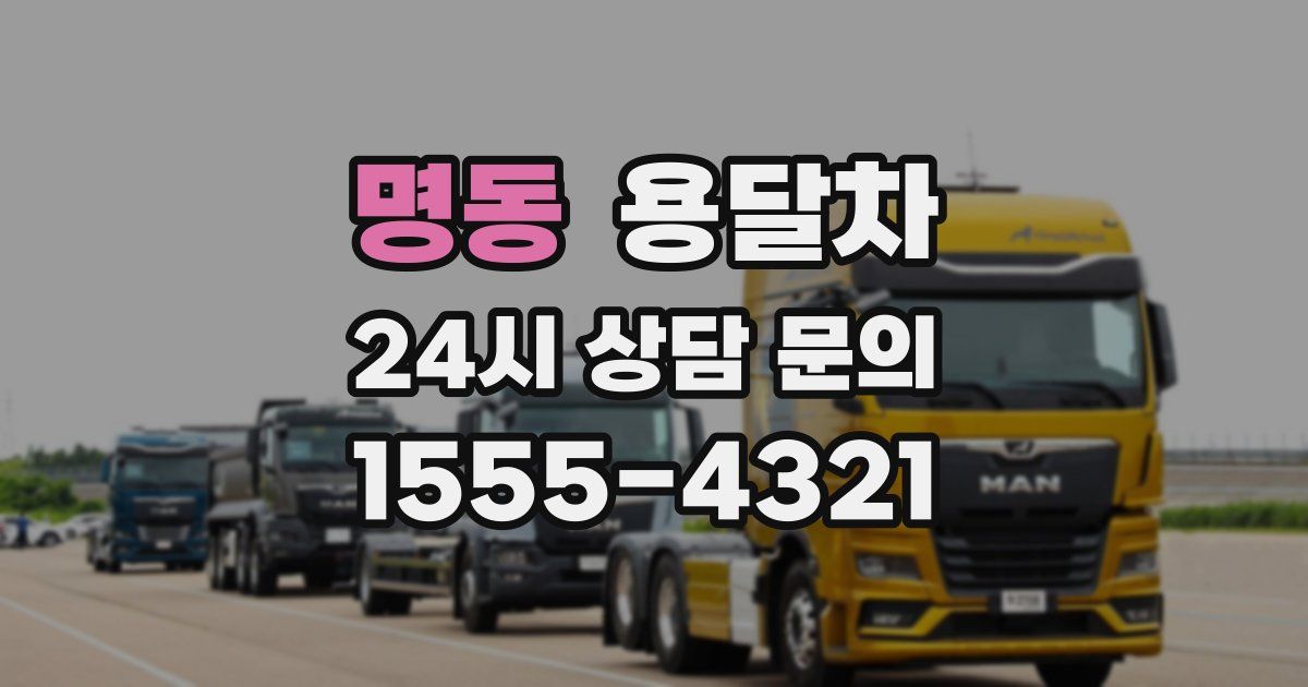 명동 용달차