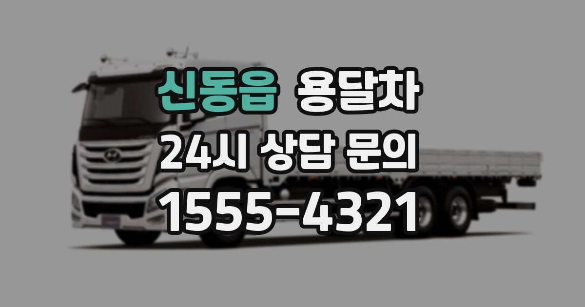 신동읍 용달차