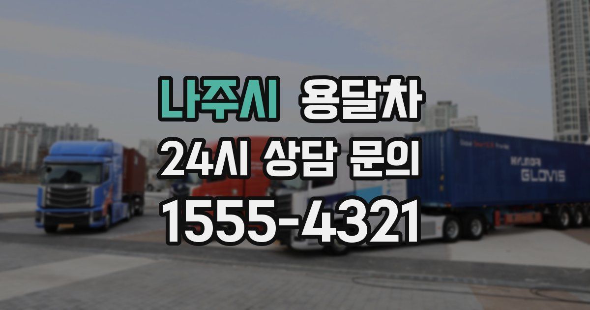 나주시 용달차