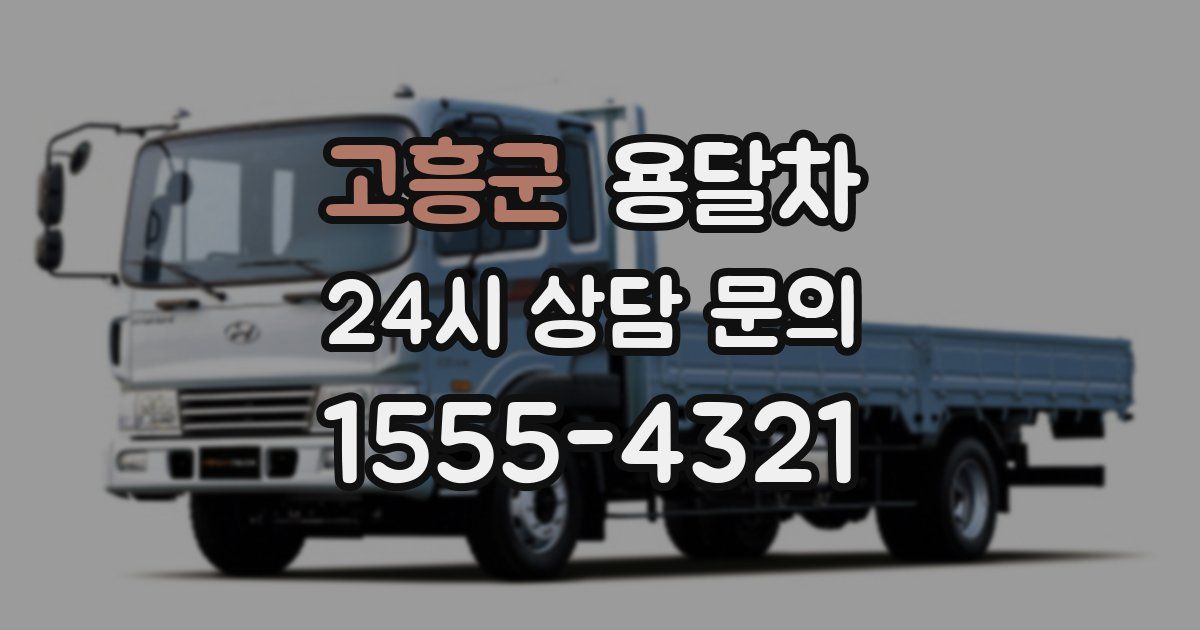 고흥군 용달차