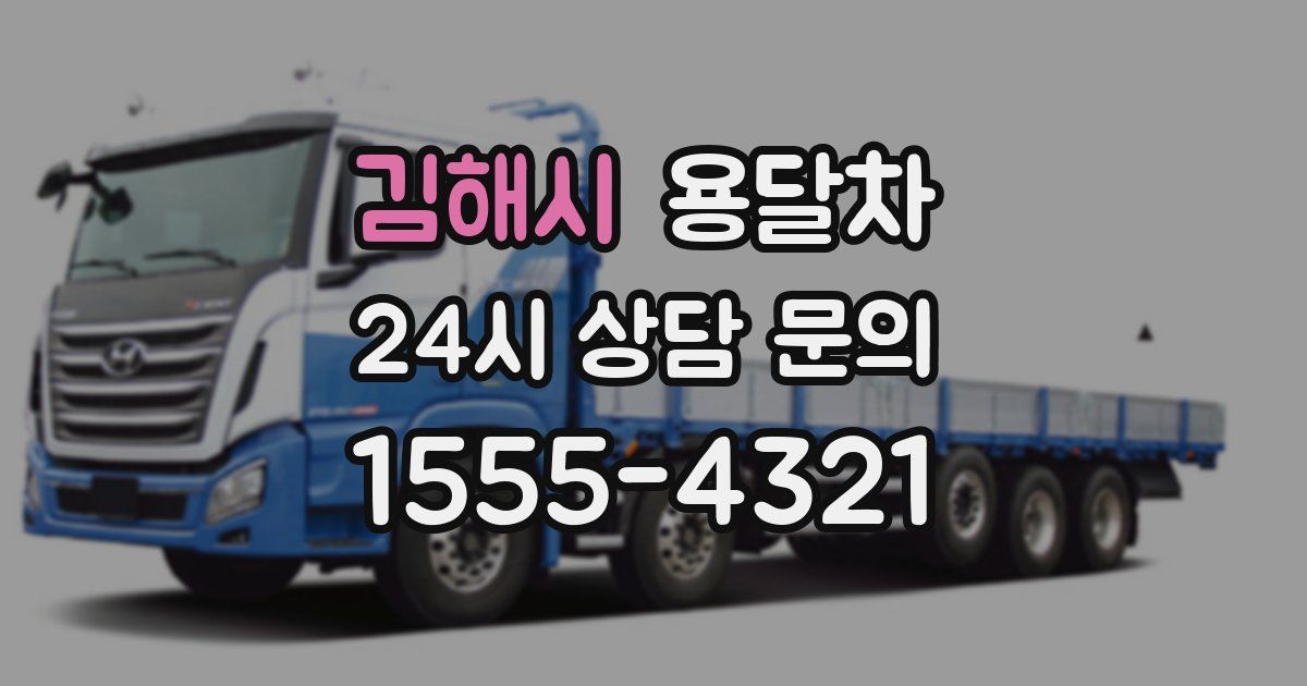 김해시 용달차