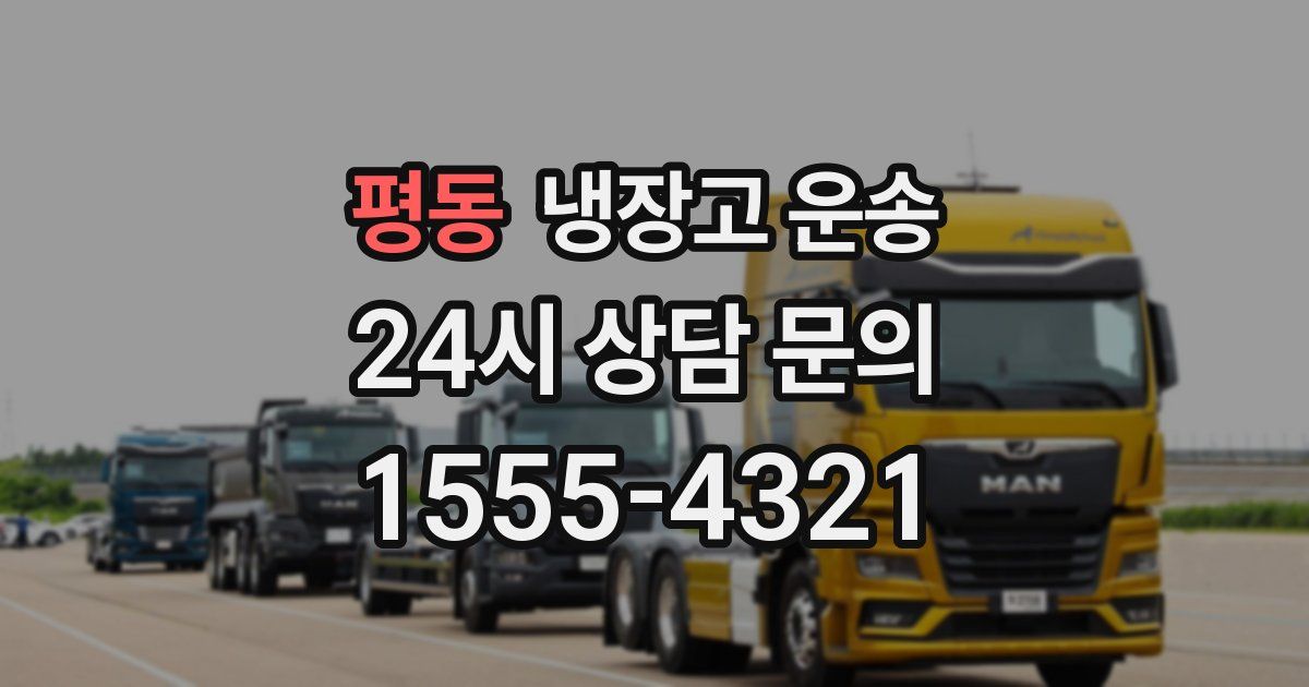 평동 냉장고 운송