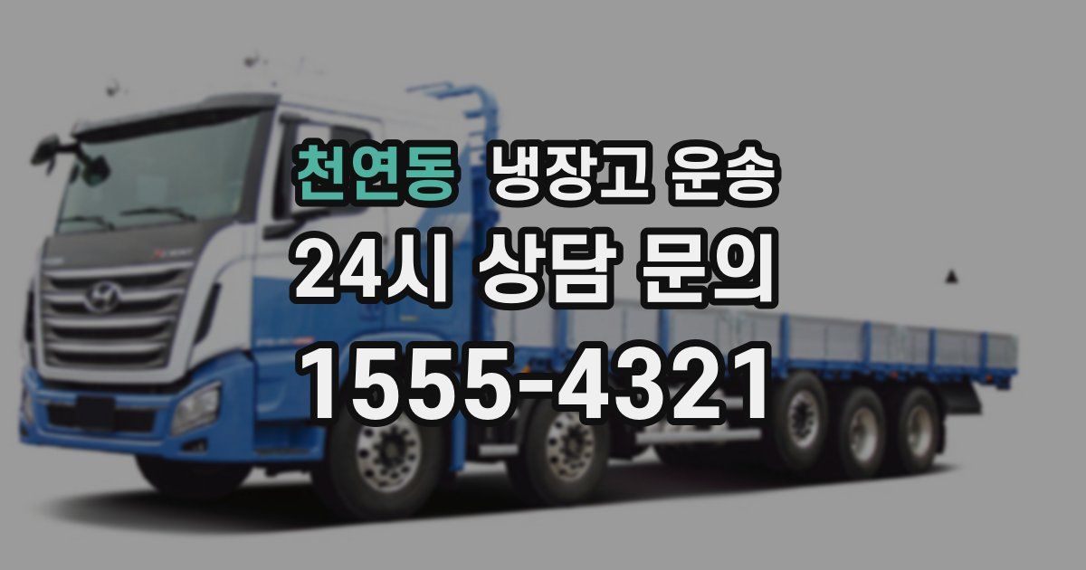 천연동 냉장고 운송