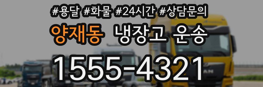 양재동 냉장고 운송