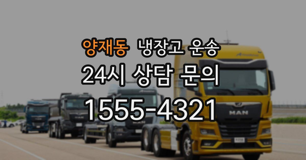 양재동 냉장고 운송