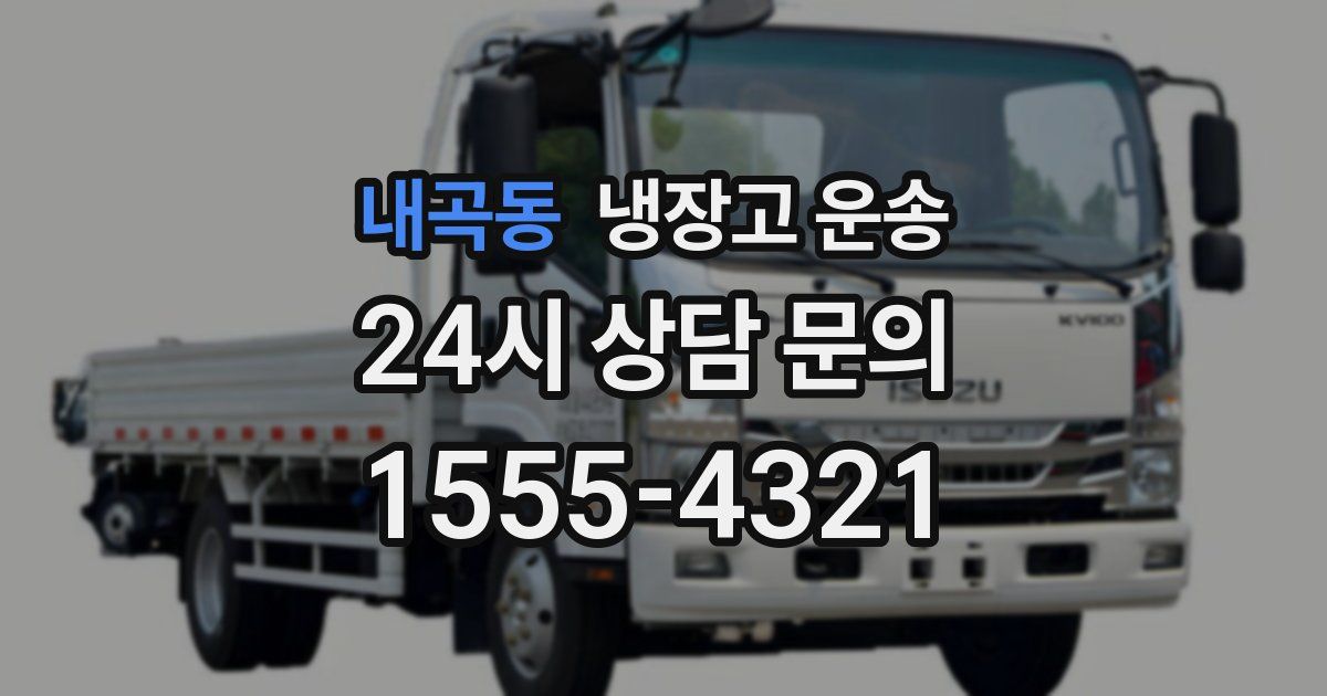 내곡동 냉장고 운송