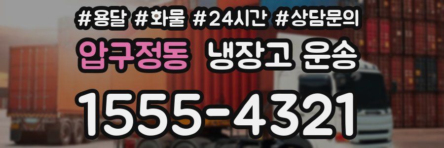 압구정동 냉장고 운송