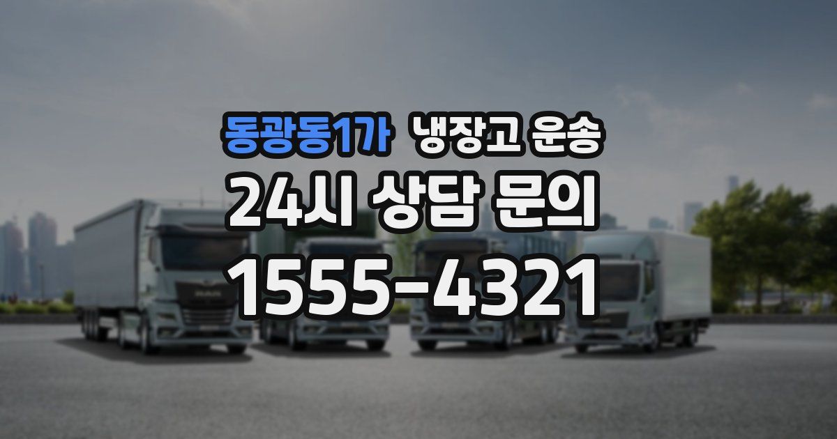 동광동1가 냉장고 운송