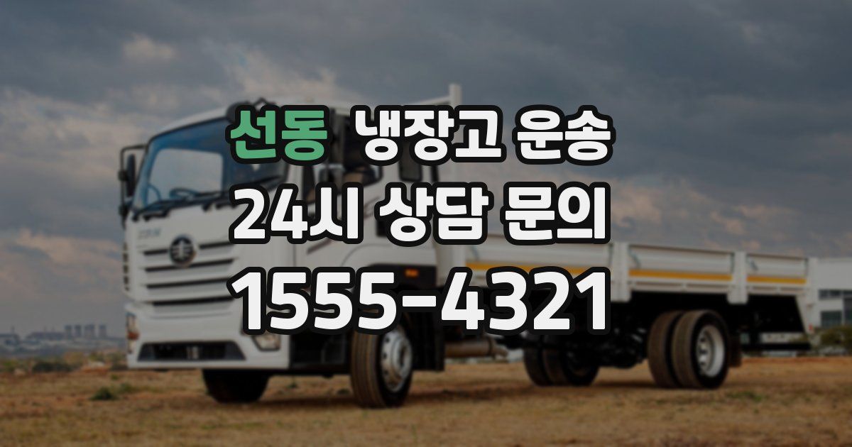 선동 냉장고 운송