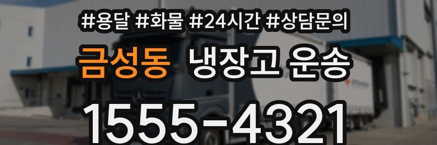 금성동 냉장고 운송