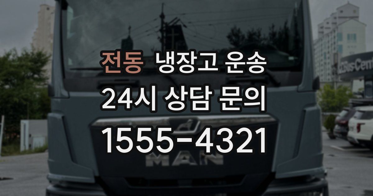 전동 냉장고 운송
