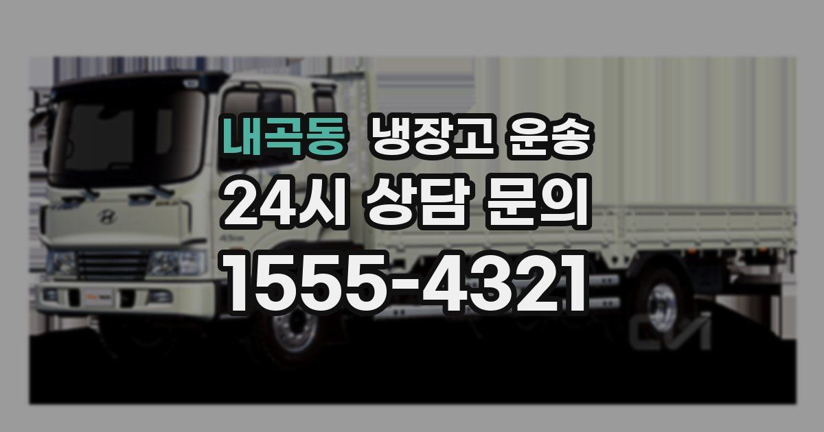 내곡동 냉장고 운송