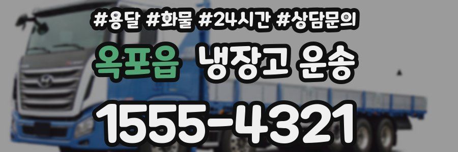 옥포읍 냉장고 운송