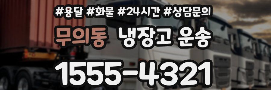 무의동 냉장고 운송