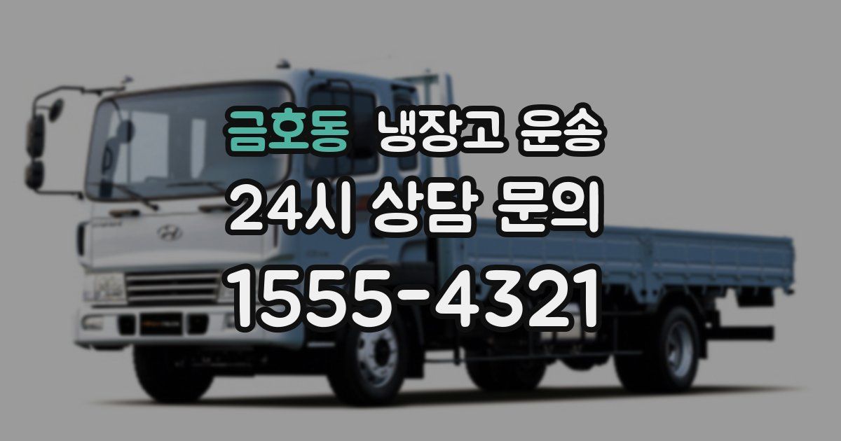 금호동 냉장고 운송