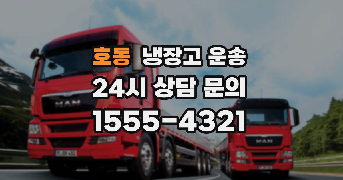 호동 냉장고 운송
