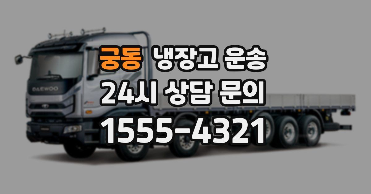 궁동 냉장고 운송