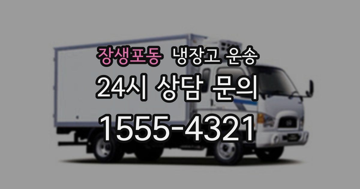 장생포동 냉장고 운송