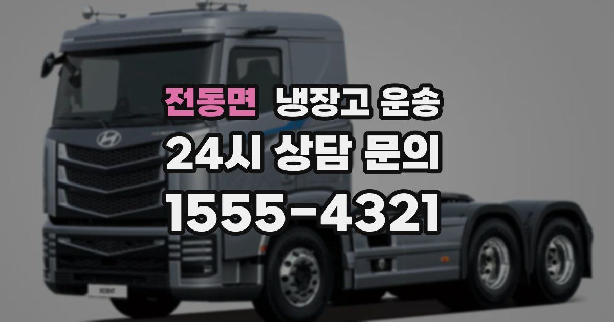전동면 냉장고 운송
