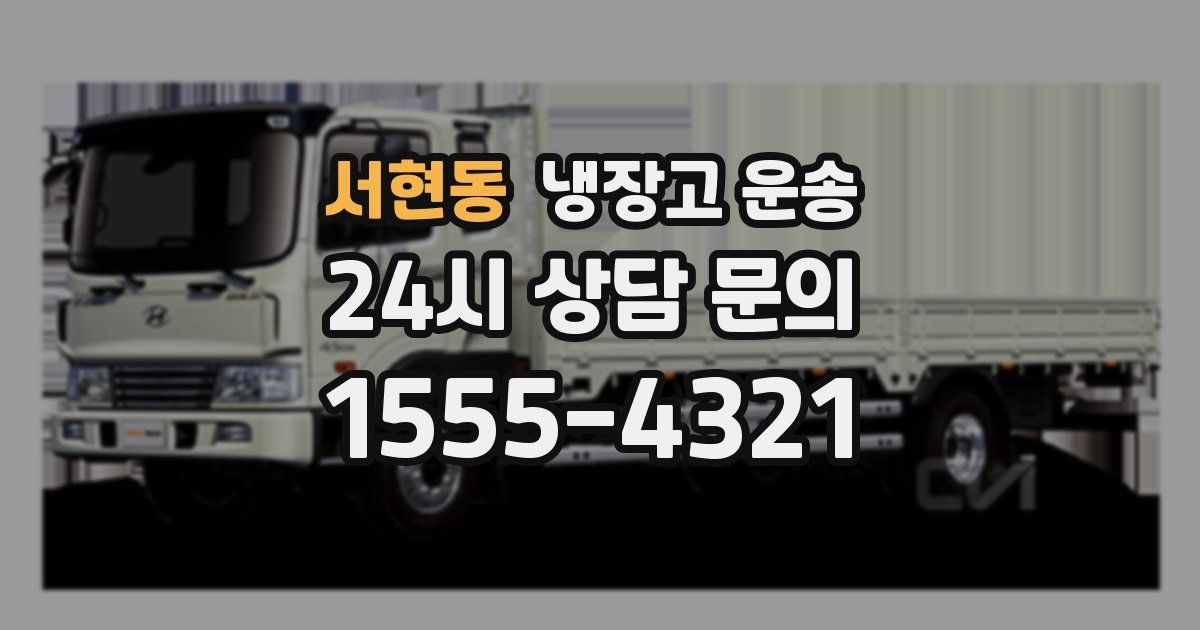 서현동 냉장고 운송