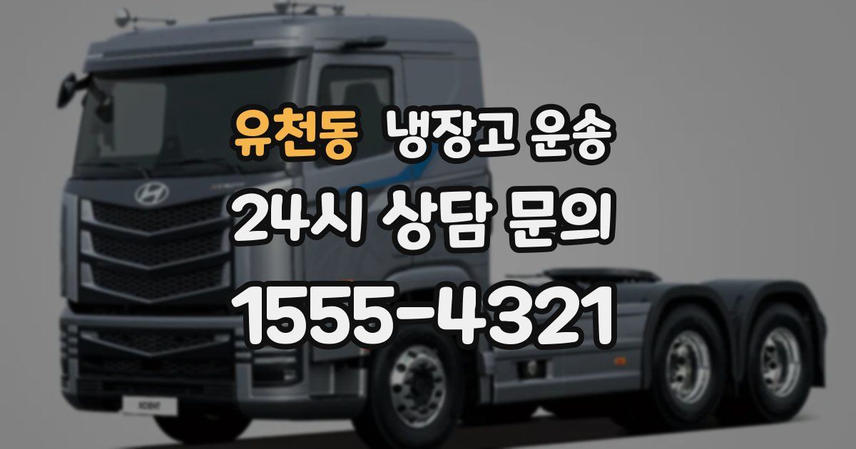 유천동 냉장고 운송