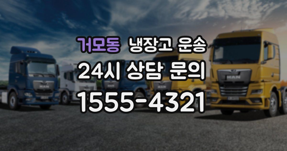 거모동 냉장고 운송