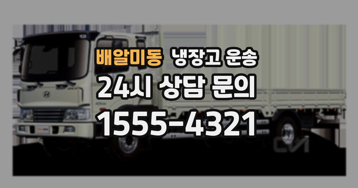 배알미동 냉장고 운송