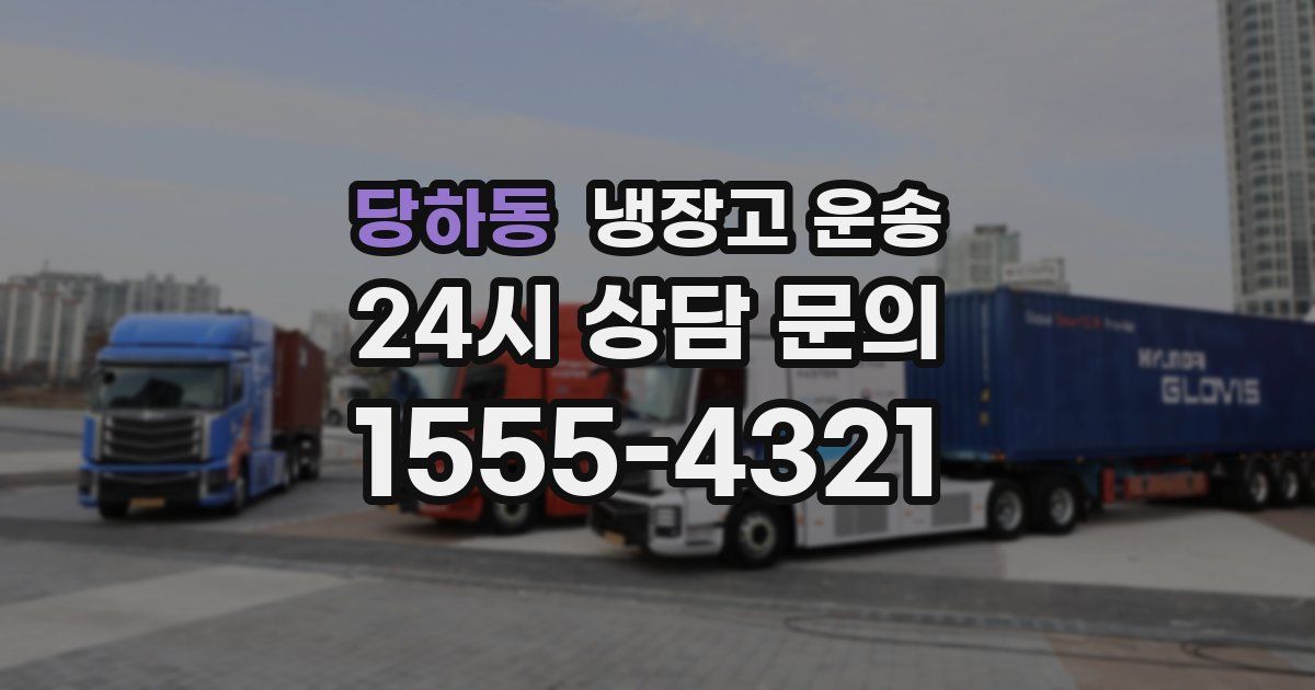 당하동 냉장고 운송
