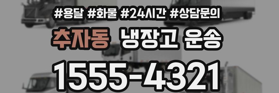 추자동 냉장고 운송